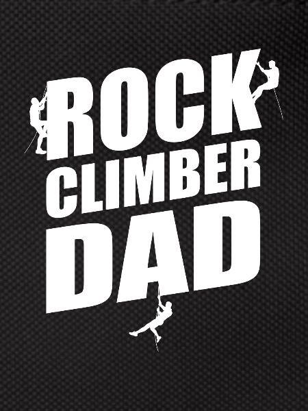 Rock Climber Papa Climbing