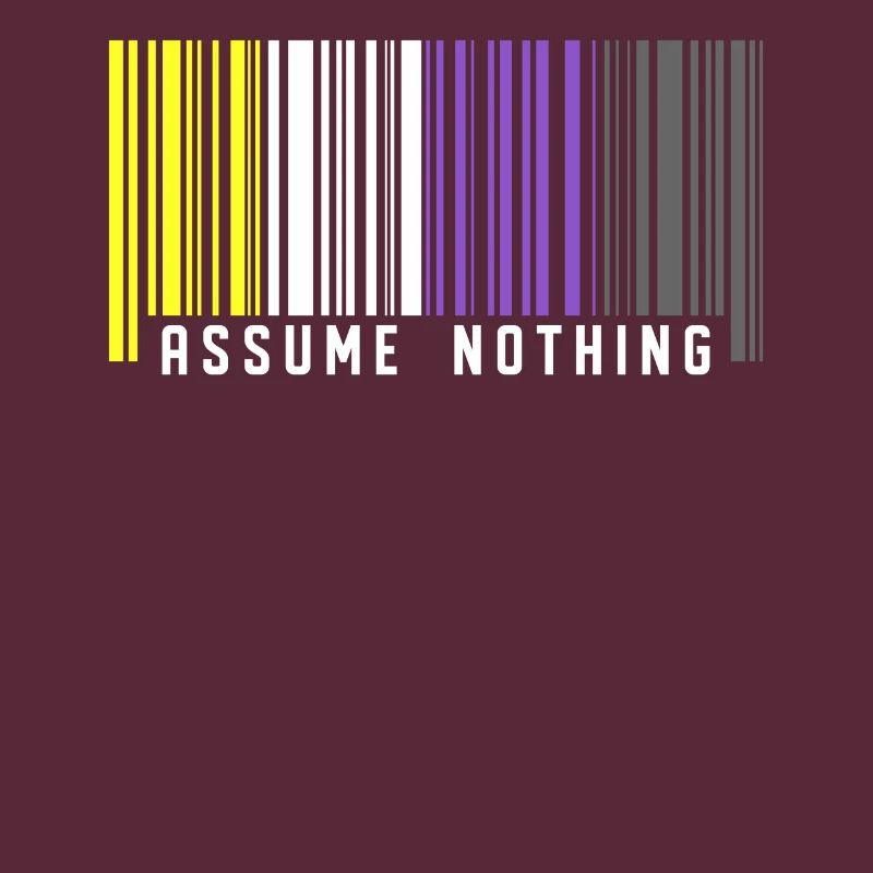 Nonbinary | Nichtbinärer Stolz Barcode Flagge