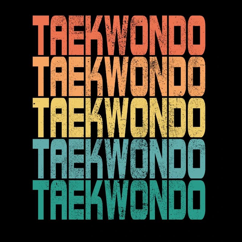 Tae kwon do Taekwondo Dire Cadeau Rétro