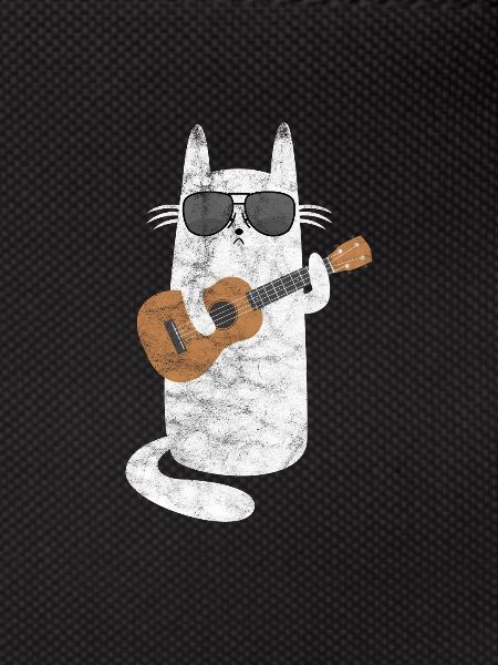 Chat ukulélé
