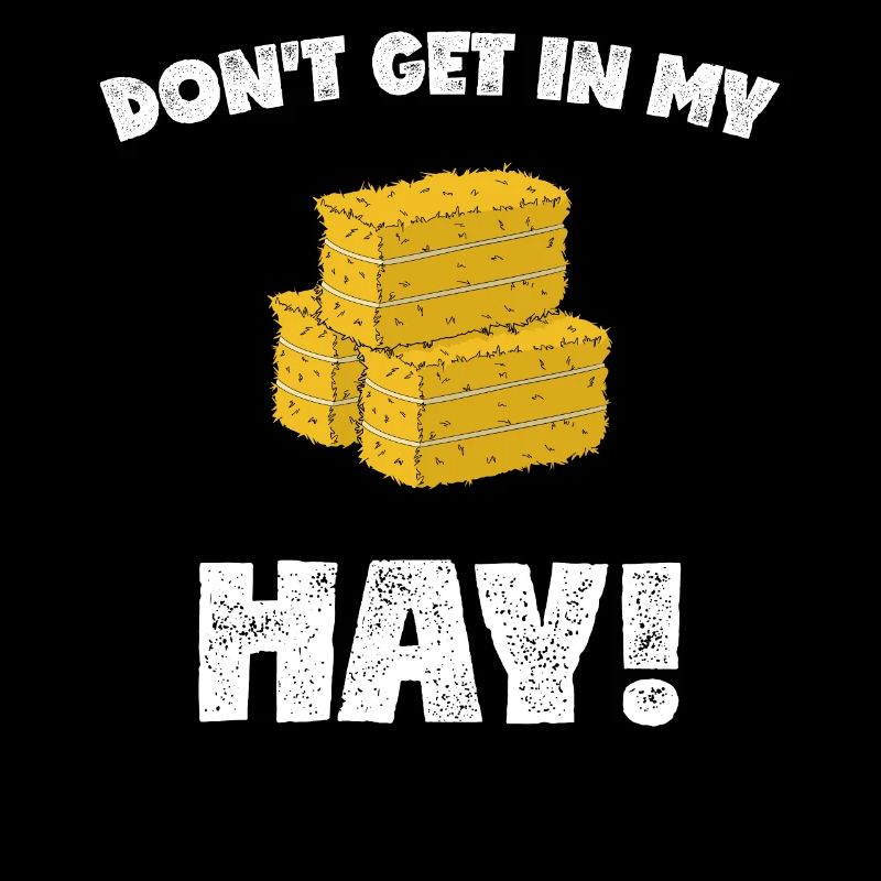 Punny Farm Work Rancher Hay Bale Grafik