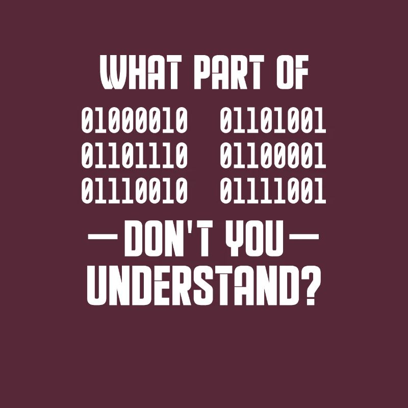 Binär Code Programmierer Coder Geschenk