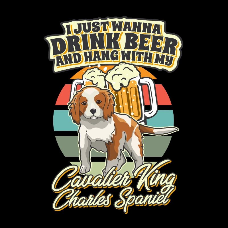 Buvez de la bière et accrochez-vous avec mon Cavalier King Charles