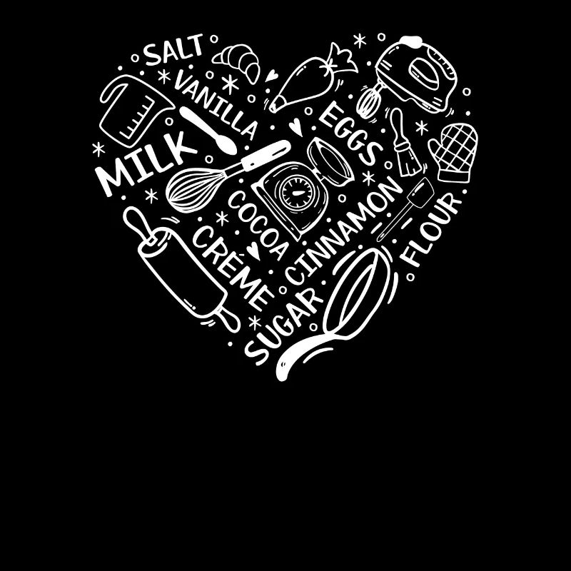 Heart Baking Baker Confiseur Ustensiles de cuisson