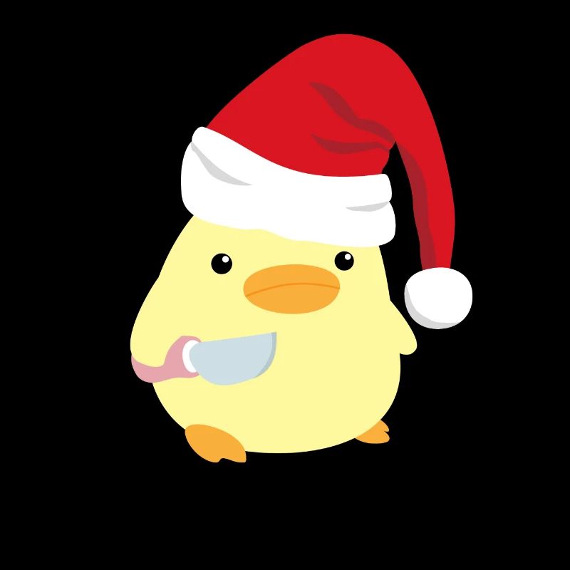 Canard vous! Canard de Noël avec mème au couteau