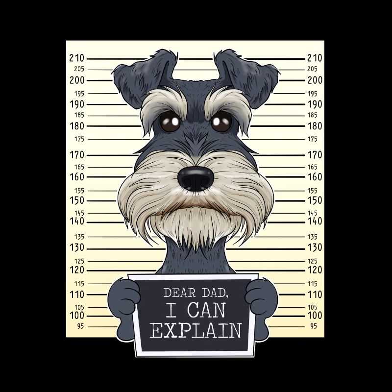 Funny Miniature Schnauzer Dad I Schnauzer