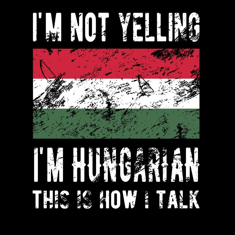 Stolzer Ungar Ungarn Herkunft Ungarische Flagge