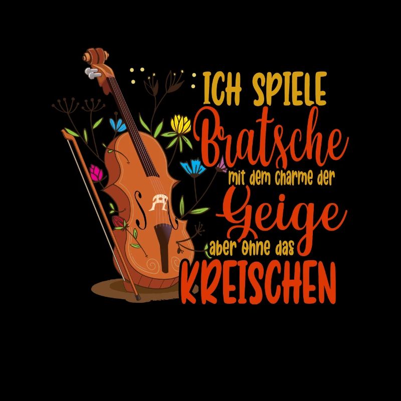 Violine Ich spiele Bratsche mit dem Charme der