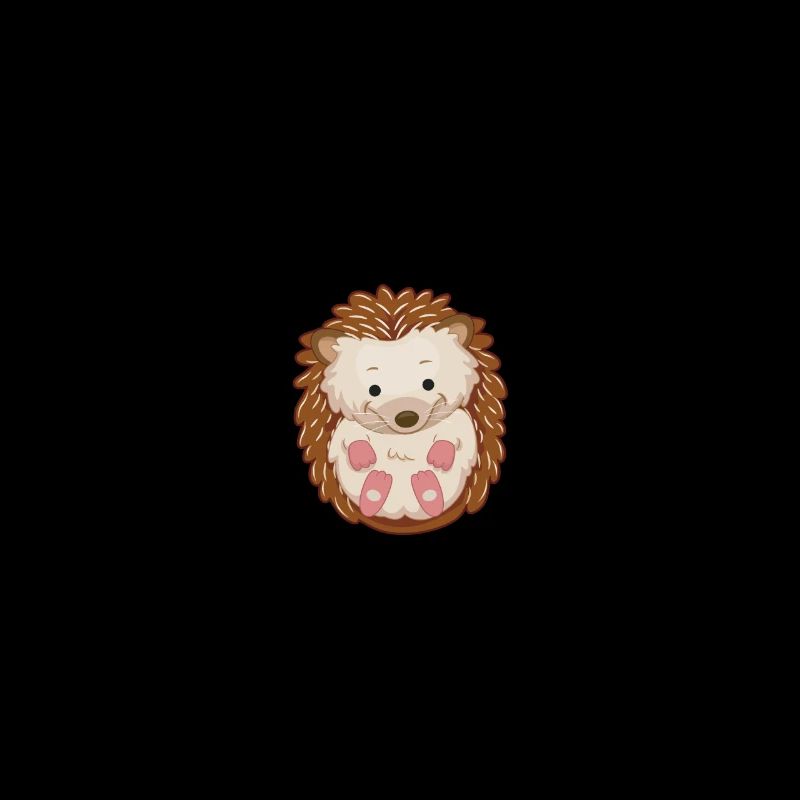 Nur ein Mädchen, das Igel liebt