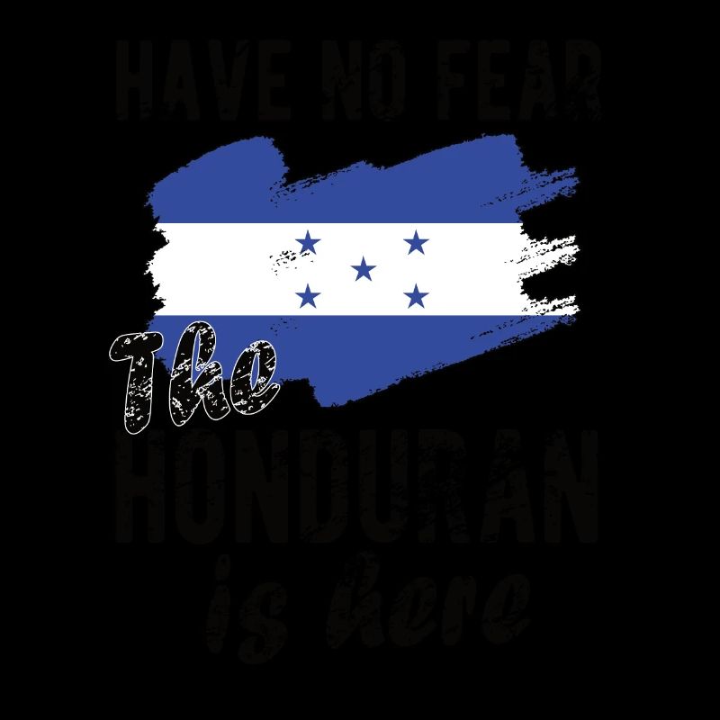 Fier drapeau hondurien du Honduras