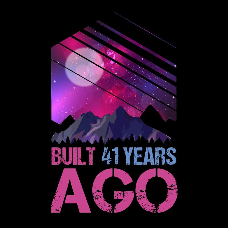 41st Birthday Years Old Vaporwave Gift