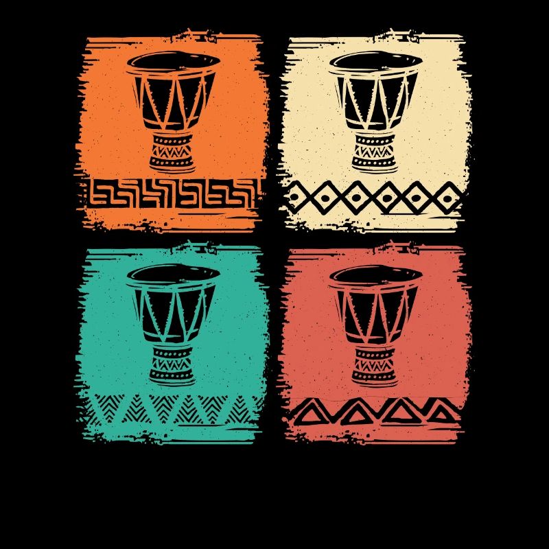 African Instrument Retro Djembe & Dunun