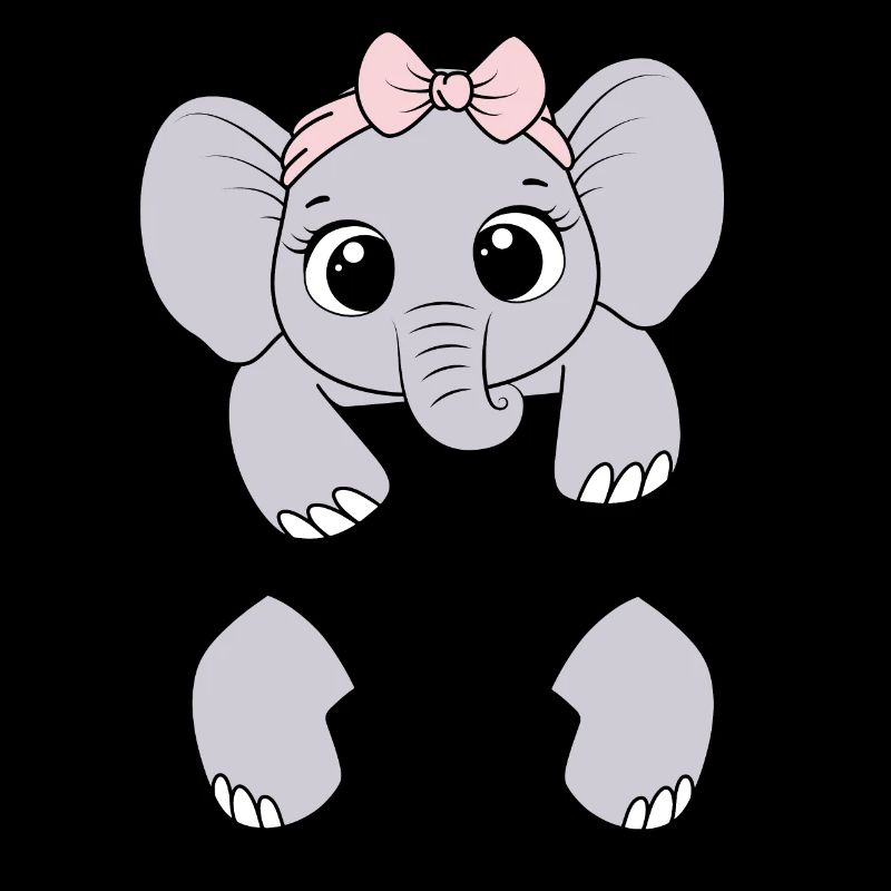 Bébé Éléphant Porter Animal Drôle Bébé Éléphant
