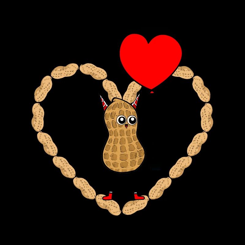 Sincère Peanut Devil Satan Heart Emotions