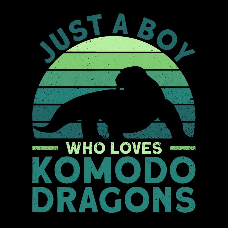 Juste un garçon qui aime les dragons de Komodo - Dragon de Komodo