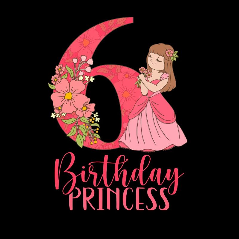 Geburtstags Prinzessin wird sechs Jahre alt