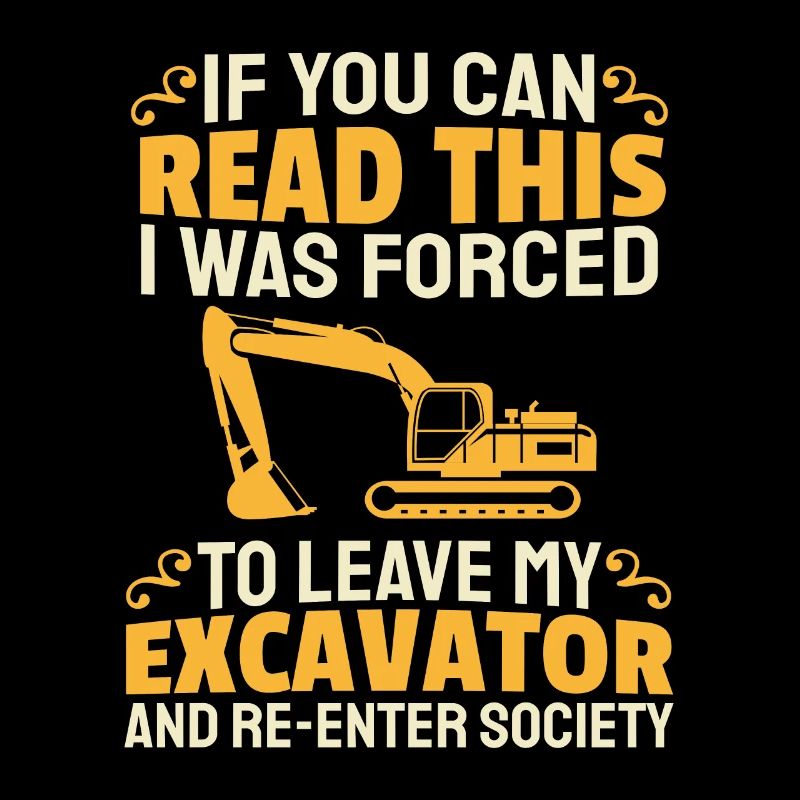 Bagger Baggerfahrer Baggerführer