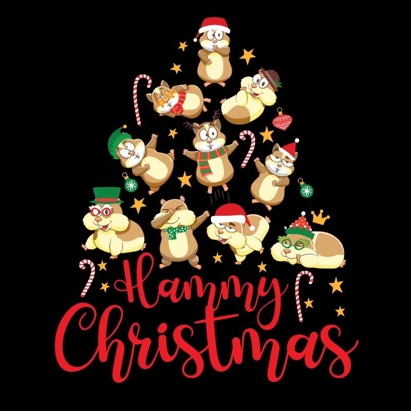 Mignon Hamster Arbre de Noël Hammy