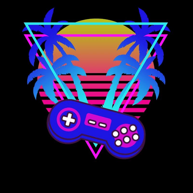 Gamer Gaming Controller Vaporwave Aesthetic
