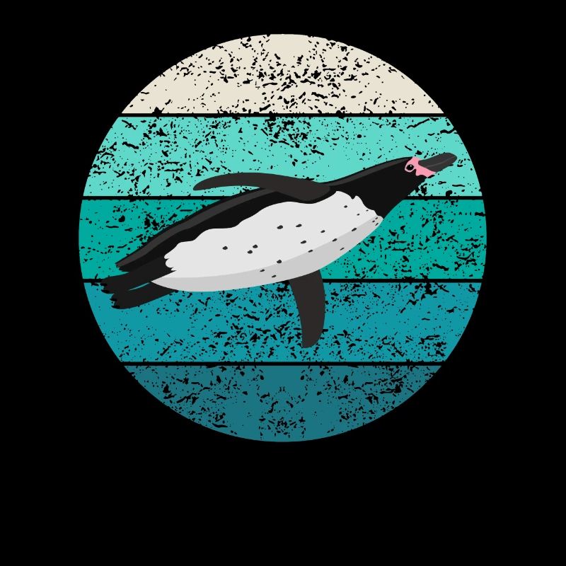 Pinguin Seevogel Meeresvogel Retro Geschenk