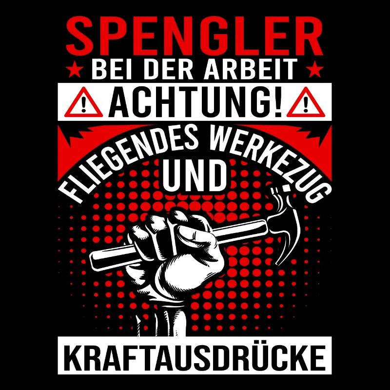 Klempner Spengler bei der Arbeit Handwerker