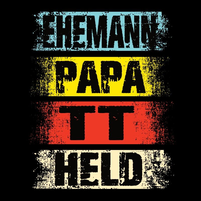 Ehemann Papa Pferde Held