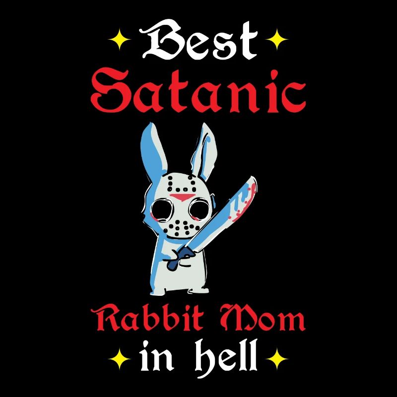 Rabbit Mama in Hell Gothic Evil Rabbit