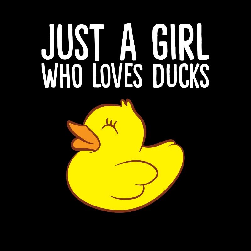 Rubber Duck Girl Nur ein Mädchen, das Enten liebt