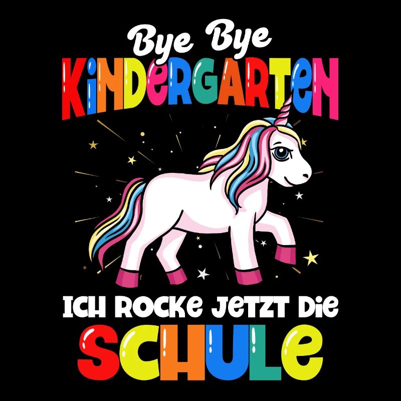 Einhorn Schulbeginn Schulanfänger Schulkind