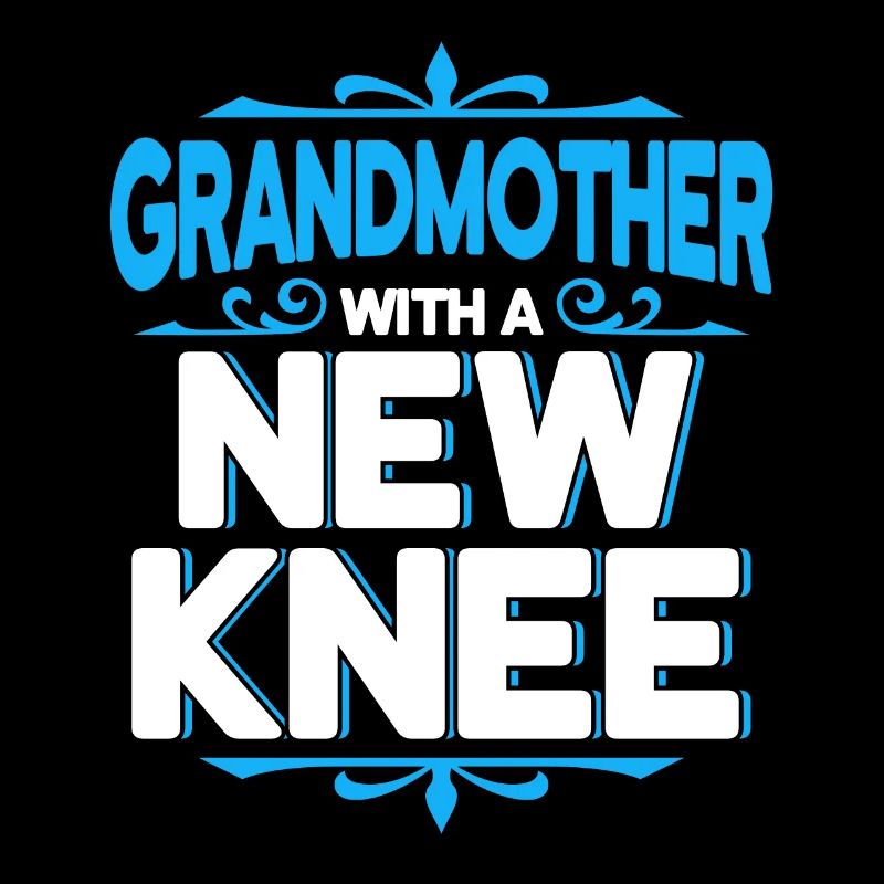 Großmutter mit neuem Knie