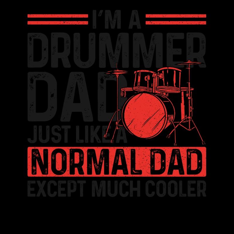 Drummer Drum Set Dad Father Daddy