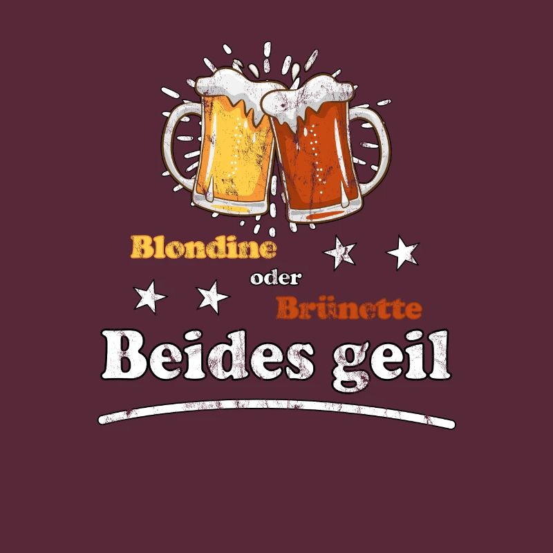 Blondine oder Brünette beides geil Design