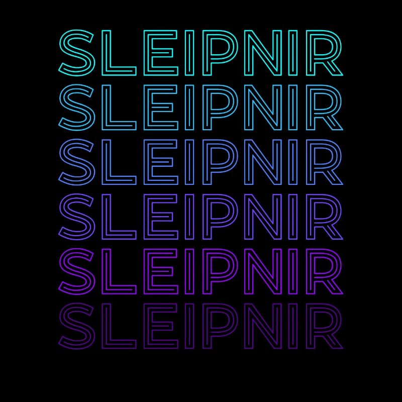 Sleipnir Nordic Odin Horse Viking Retro