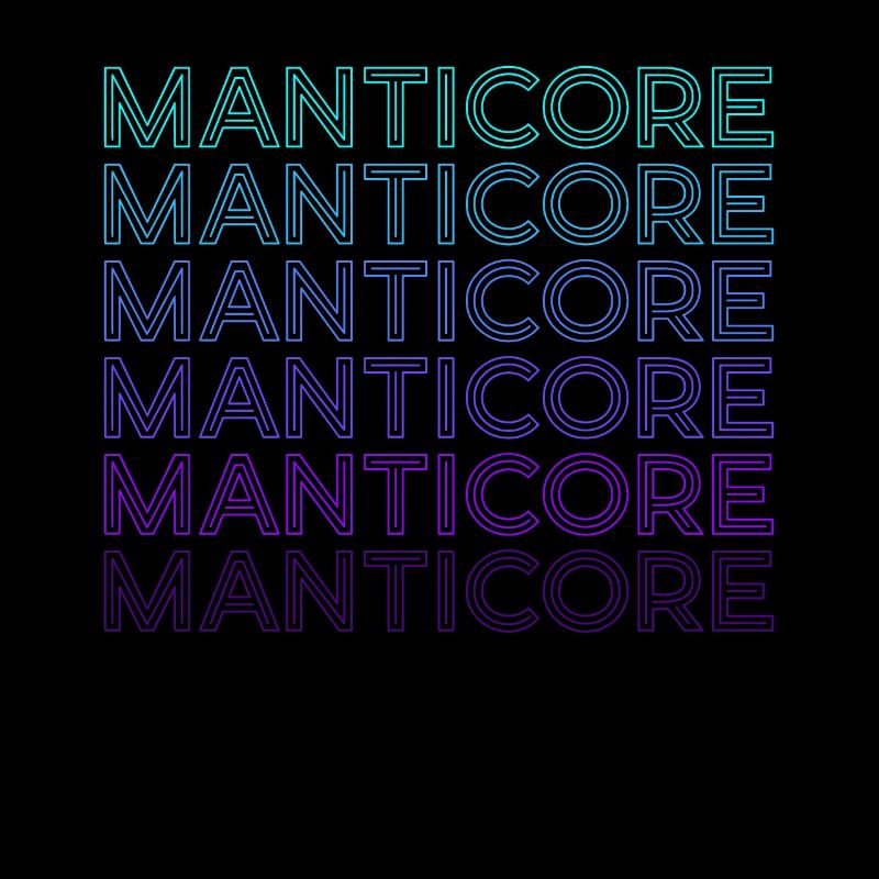 Mantikor Persian Folklore Greek Retro