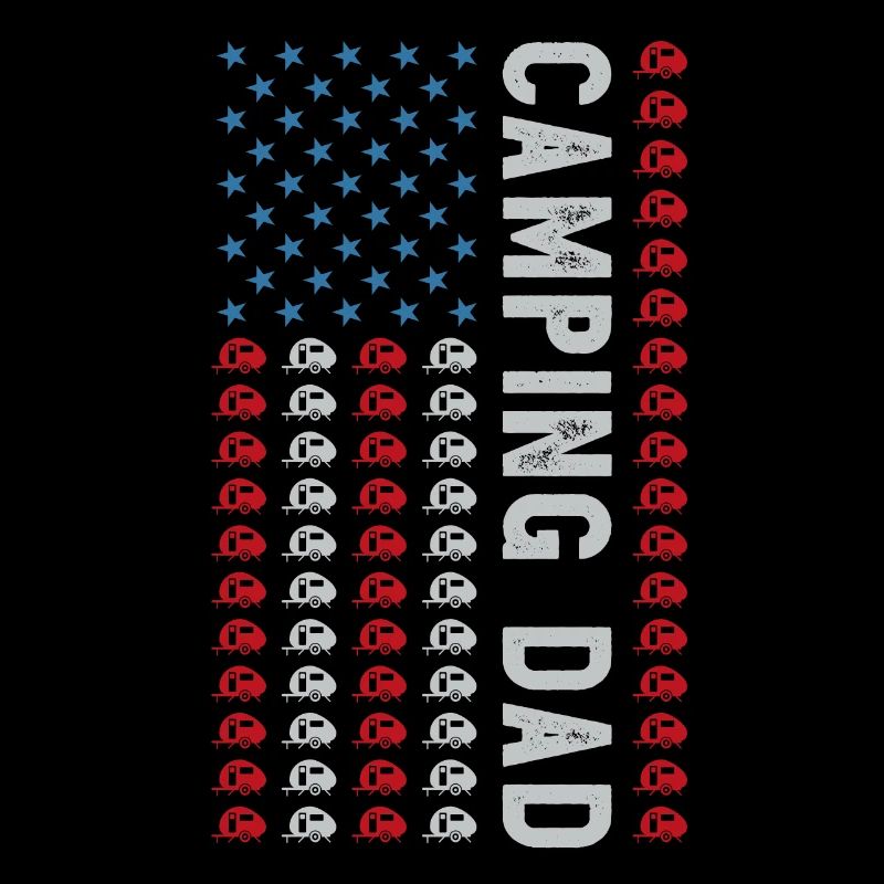 Camping Dad 4. Juli Wohnwagen Wohnmobil Vatertag Geschenk