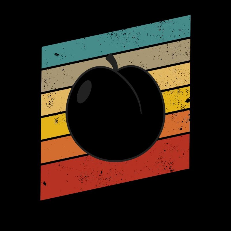 Apricot Fruit Lover Retro Veggie Diet Idée cadeau