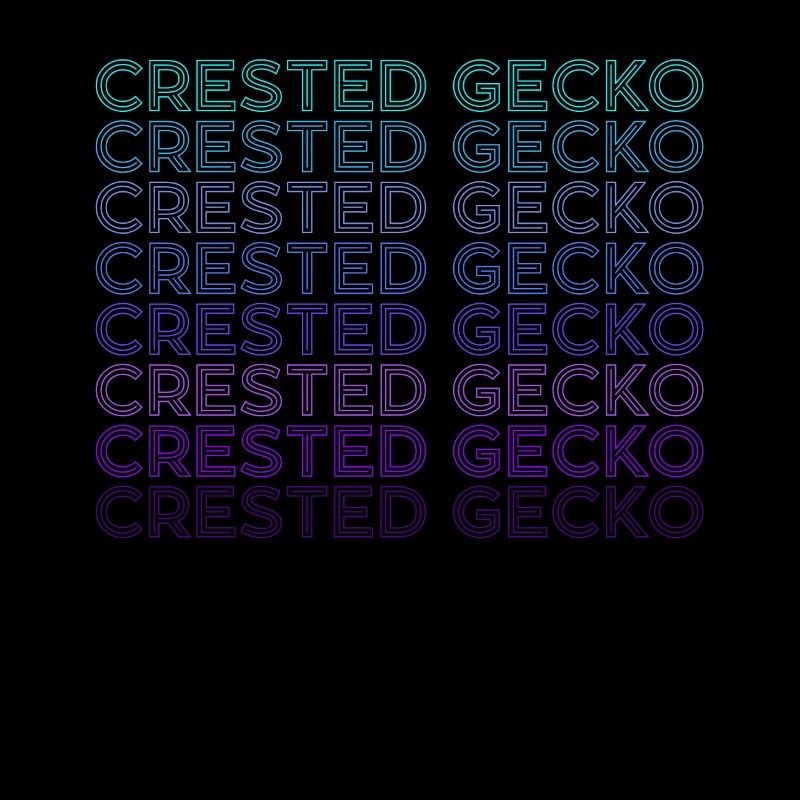 Gecko à crête rétro