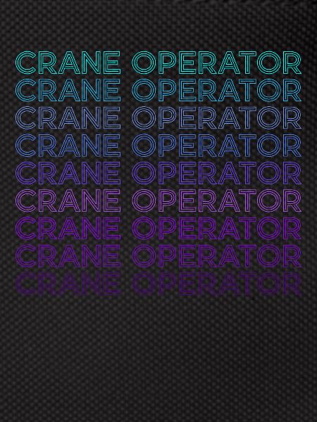 Crane operator Retro