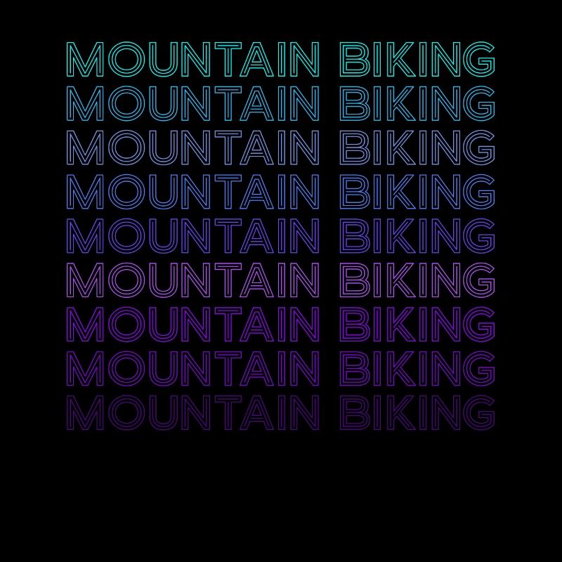 Mountainbiking MTB Biker Retro