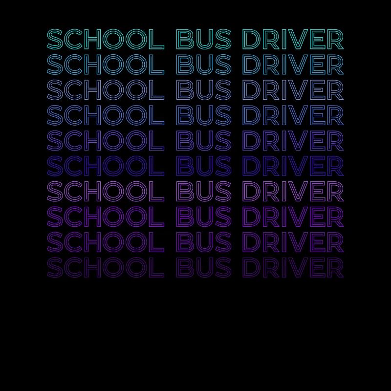 School bus driver Retro