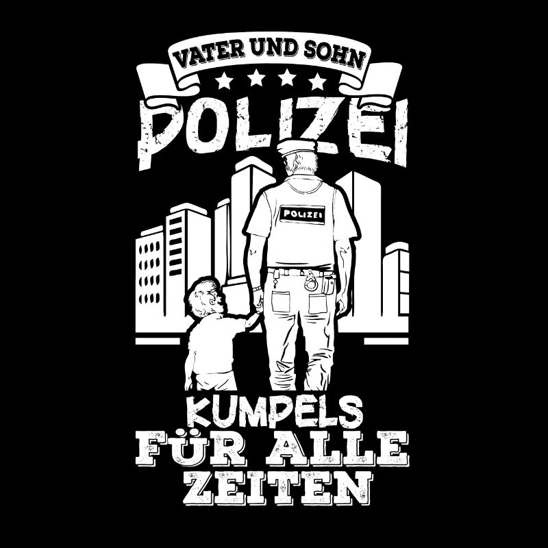 Polizei Papa Sohn Partnerlook