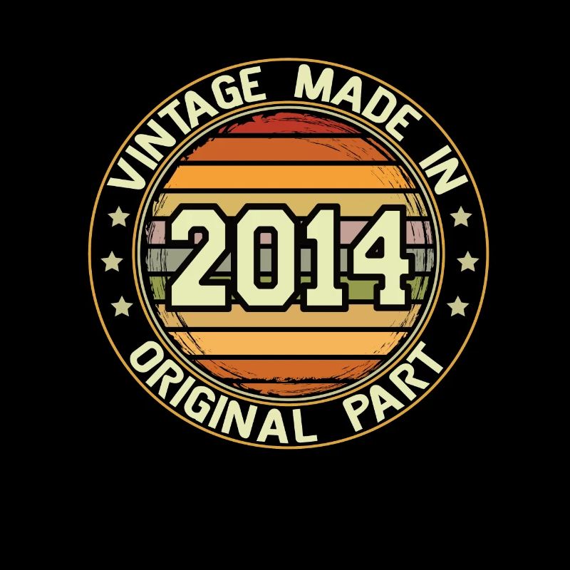 Vintage Made In 2014 Original Part Geburtstag 2014