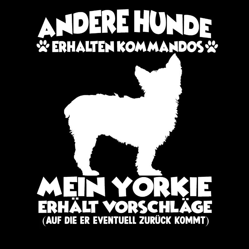 Witziges Yorkshire Terrier Hundetraining Hunde