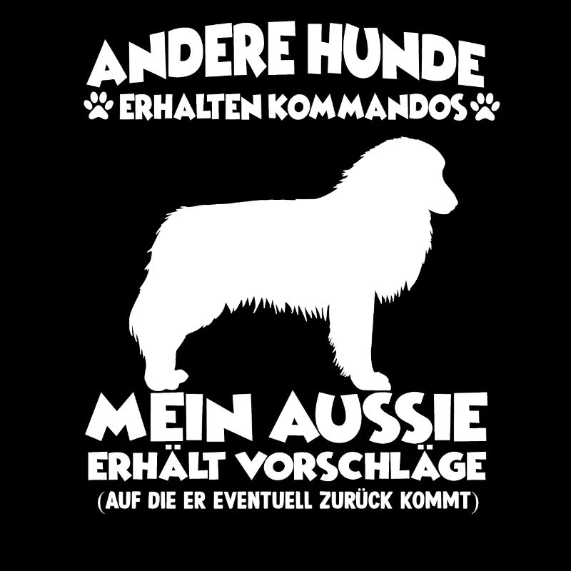 Witziges Australian Shepherd Hundetraining Hunde