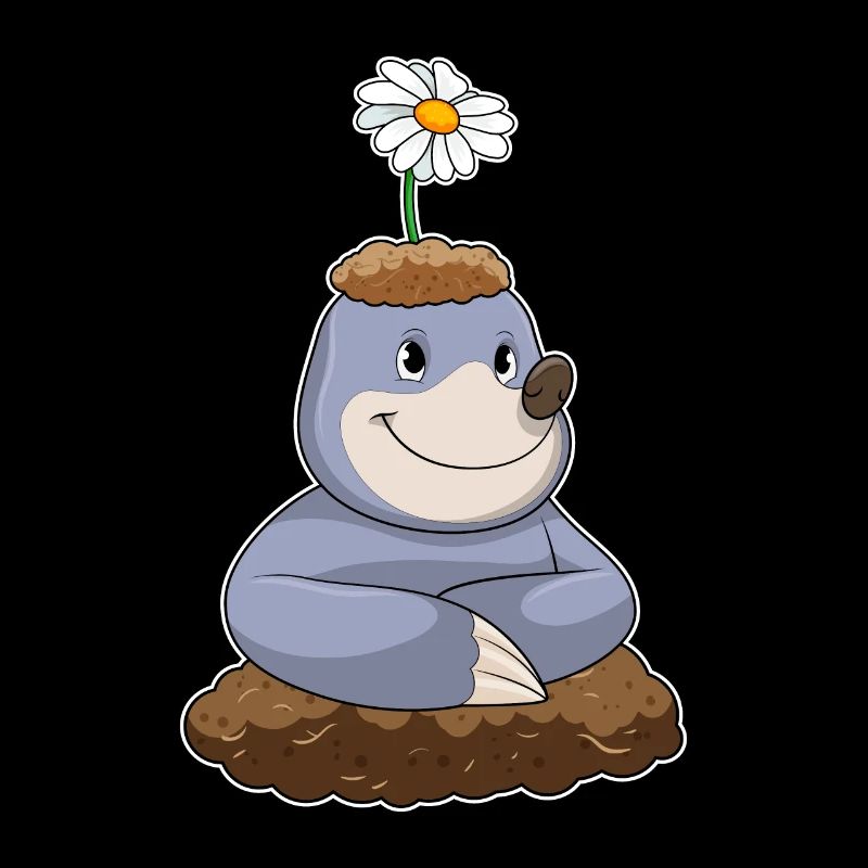 Taupe avec fleur de marguerite