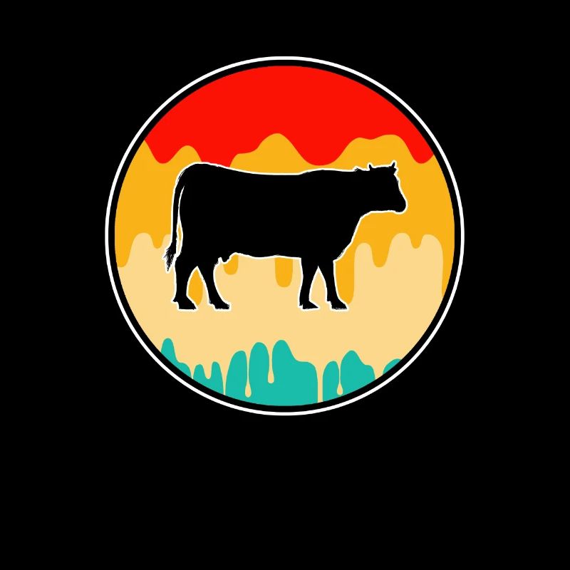 Kuh Rind Retro