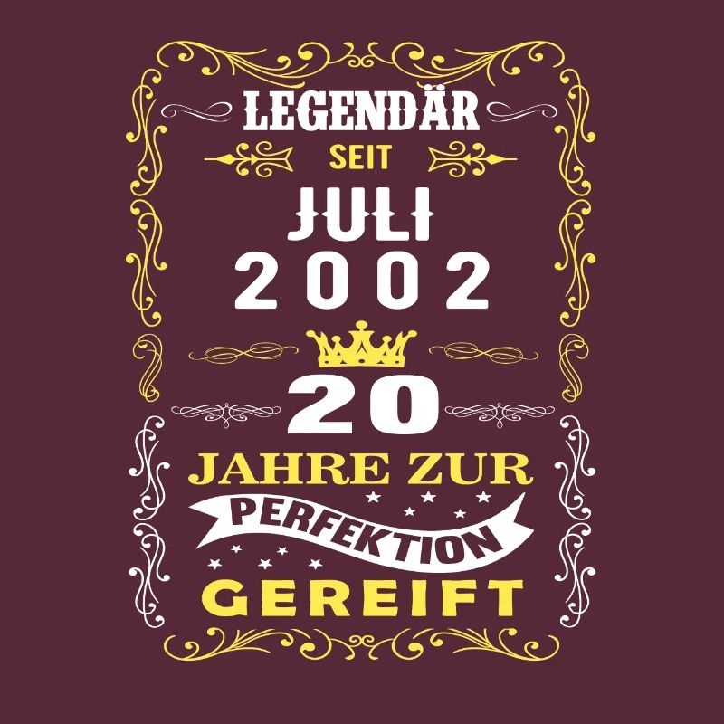 Juli 2002 - 20. Geburtstag Geschenk. Awesome.