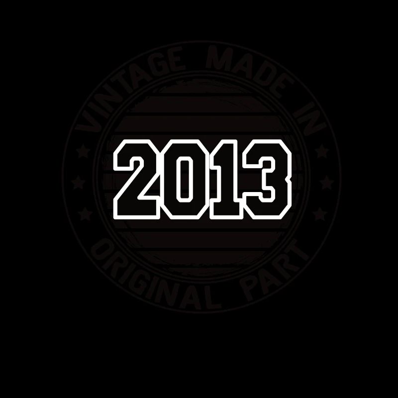 Vintage Made In 2013 Original Part Geburtstag 2013