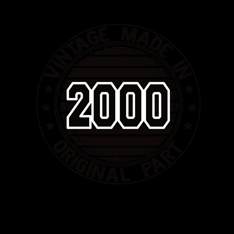 Vintage Made In 2000 Original Part Geburtstag 2000
