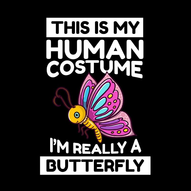 C’est mon costume humain, je suis vraiment un papillon